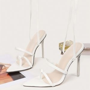 Stiletto Heeled Thong Sandals